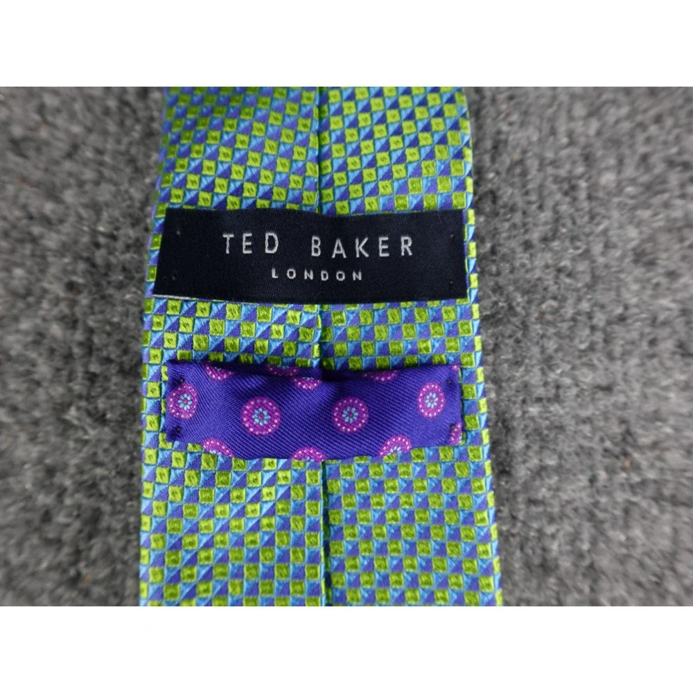 Ted Baker London Mens‎ Silk Geometric Pattern Necktie